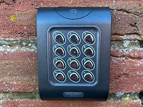 Access control keypad for gate system.