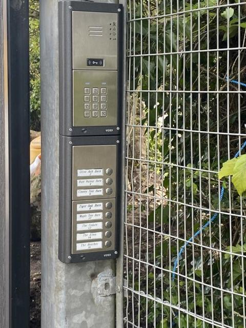 Access control panel.